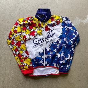 Men's Vintage Louis Garneau Neenah Wisconsin Cycling Biking Light Jacket Sz S